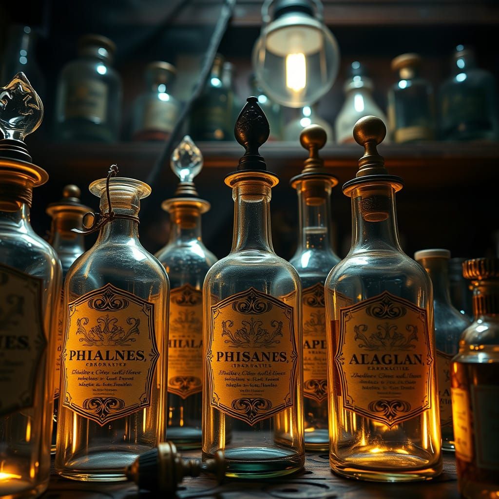 Mystical Apothecary's Steampunk Pharmacy in Victorian London