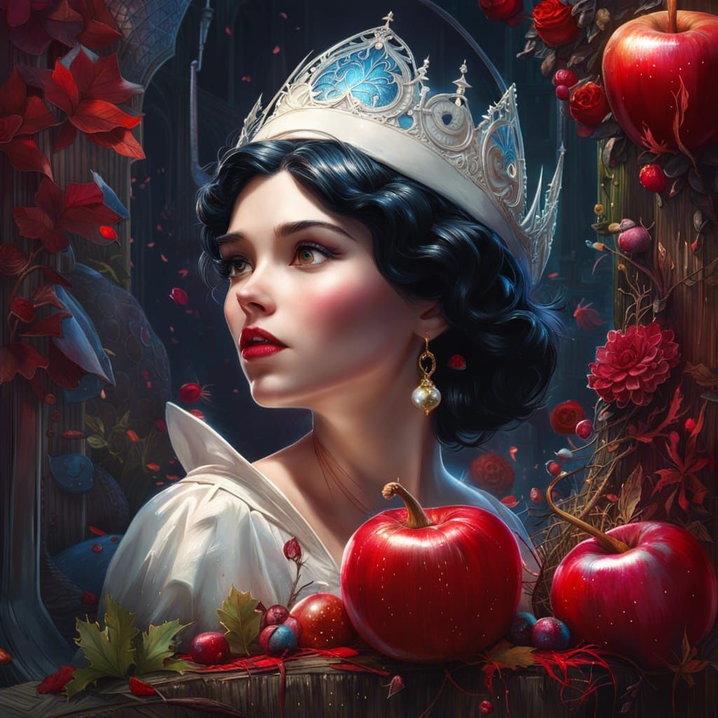 Snow White Reimagined as Detailed 3D Art