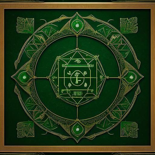 Emerald Hieroglyphic Scroll Emerges from Vapor Lake