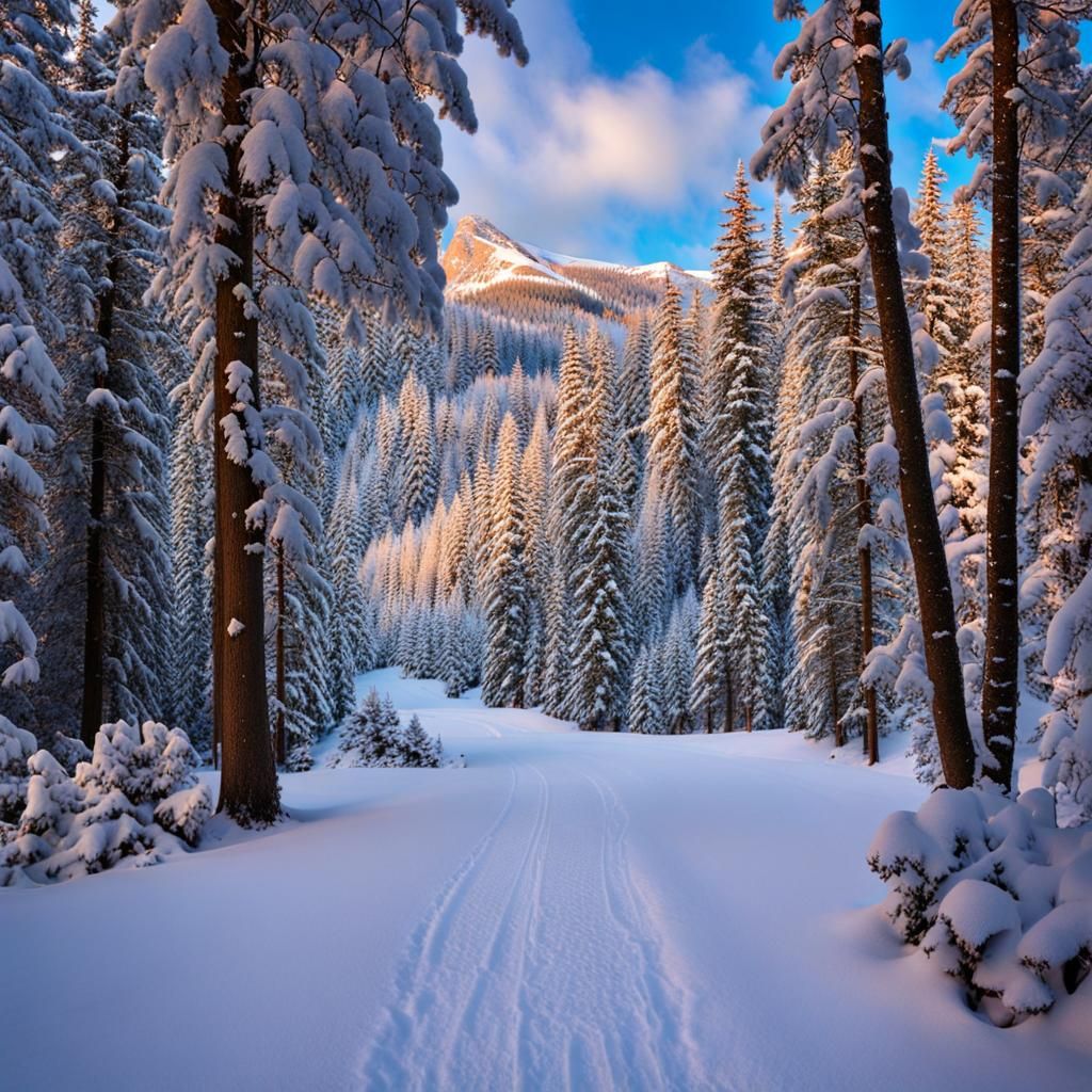 Enchanting Winter Wonderland Scene