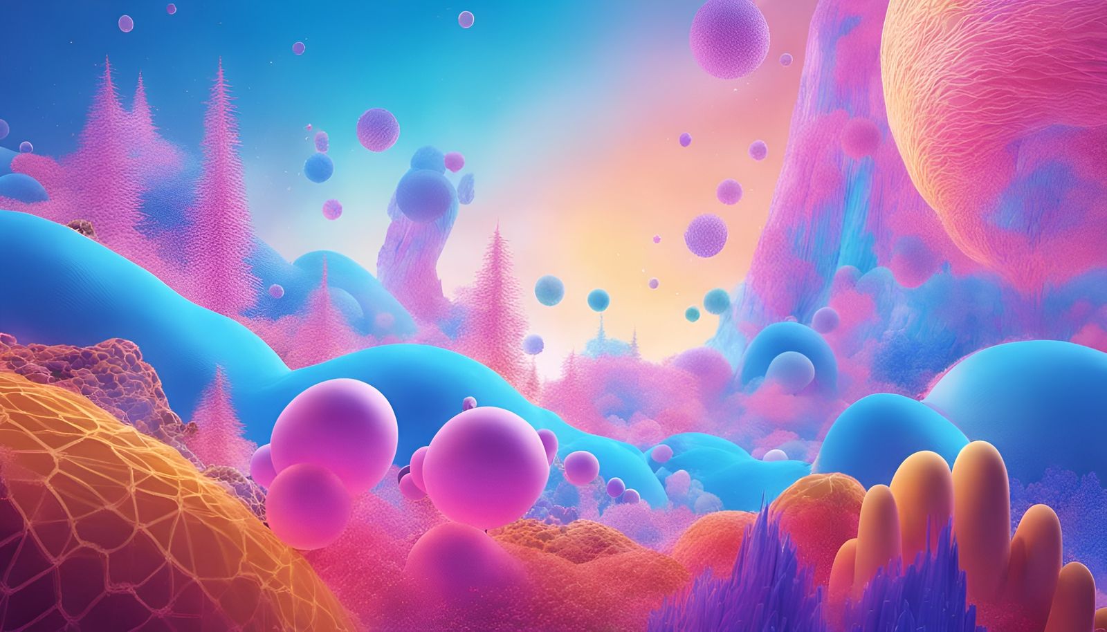 Geometric Animal Sculptures in Fluorescent Color