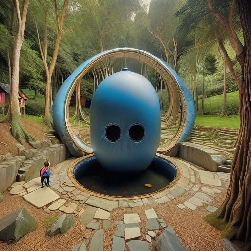 Anthropomorphic Screaming Potato in Expressionist Style