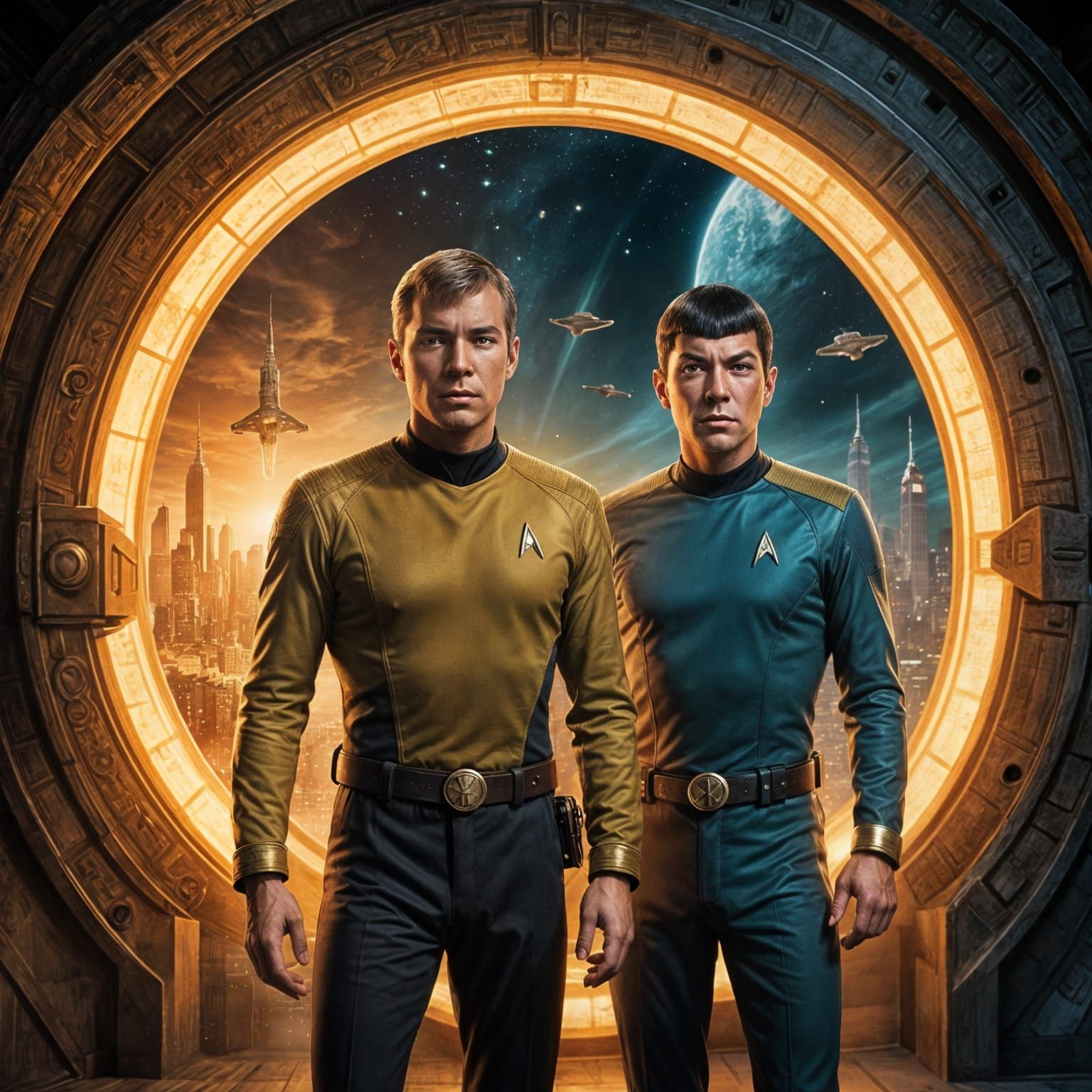 Kirk and Spock Gaze into 1930s New York