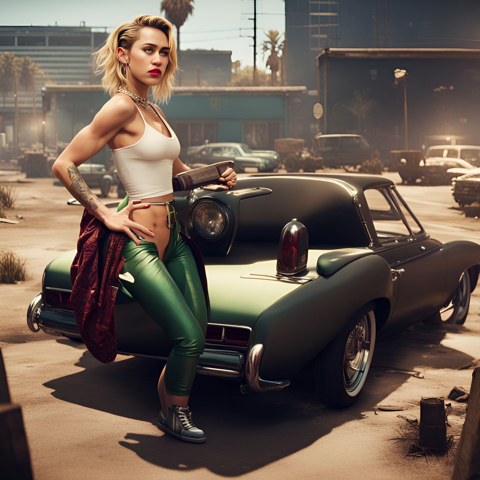 Miley Cyrus in GTA V: Detailed Matte Painting