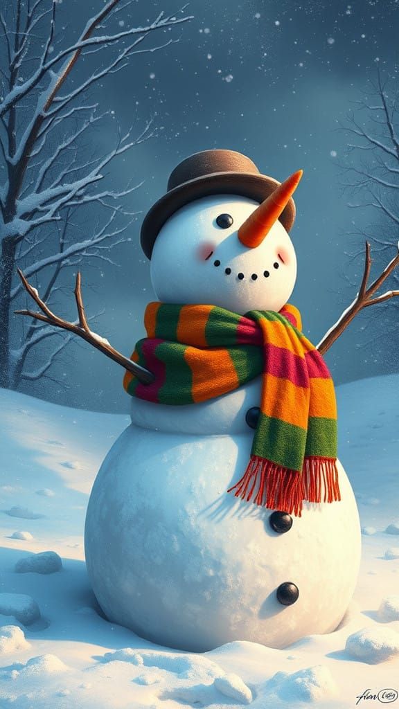 A Joyful Snowman Companion for Ronnie