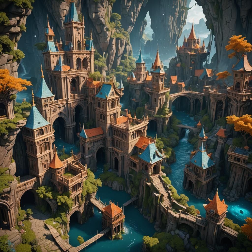 Detailed Matte Painting of Meg in Fantasy Art Style