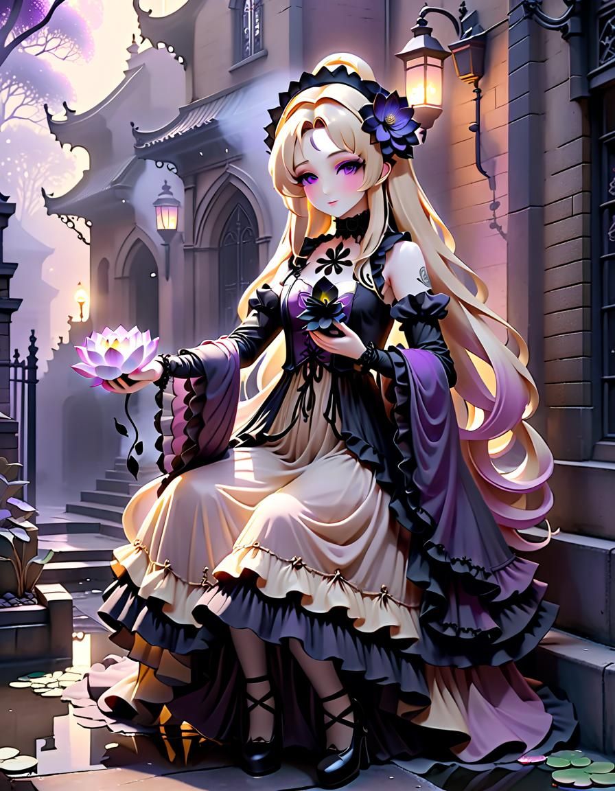 Gothic Lolita Anime: Kwan Yin in Misty Alley