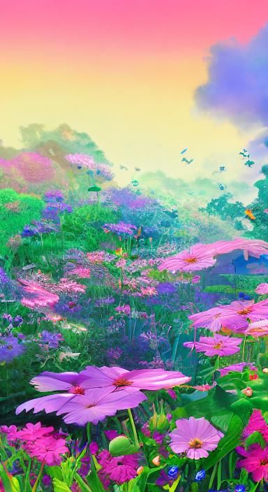 Joyful Scene Inspired by Pixar and Disney, 3D Art