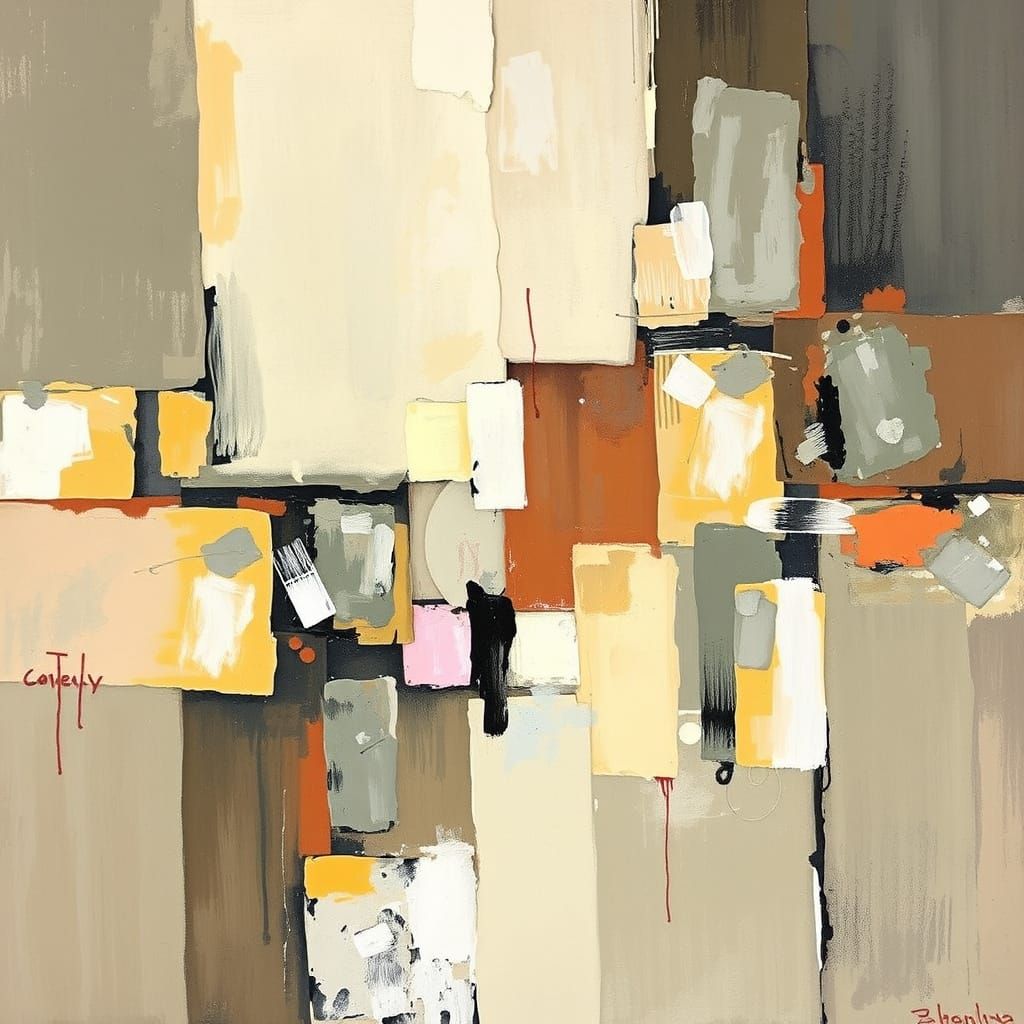 Surreal Abstract Modern Art in Oil Painting Style