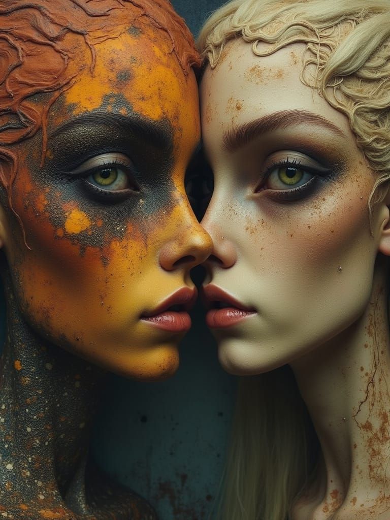 Where They Touched Split-Infinity in Their Clothes Carved fr...