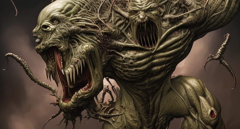 Detailed Photo of Beautiful Mutant Aliens in Noir