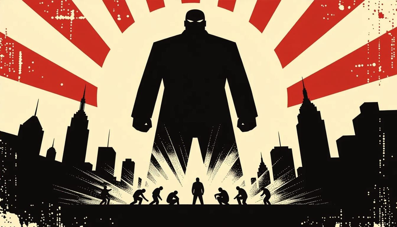 Propaganda Poster of Oppressive Regime in Shepard Fairey Sty...