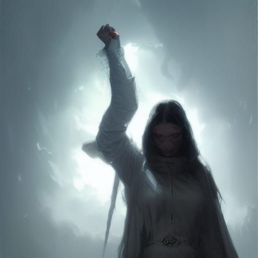 Sinister Saint: A Fantasy Art Portrait