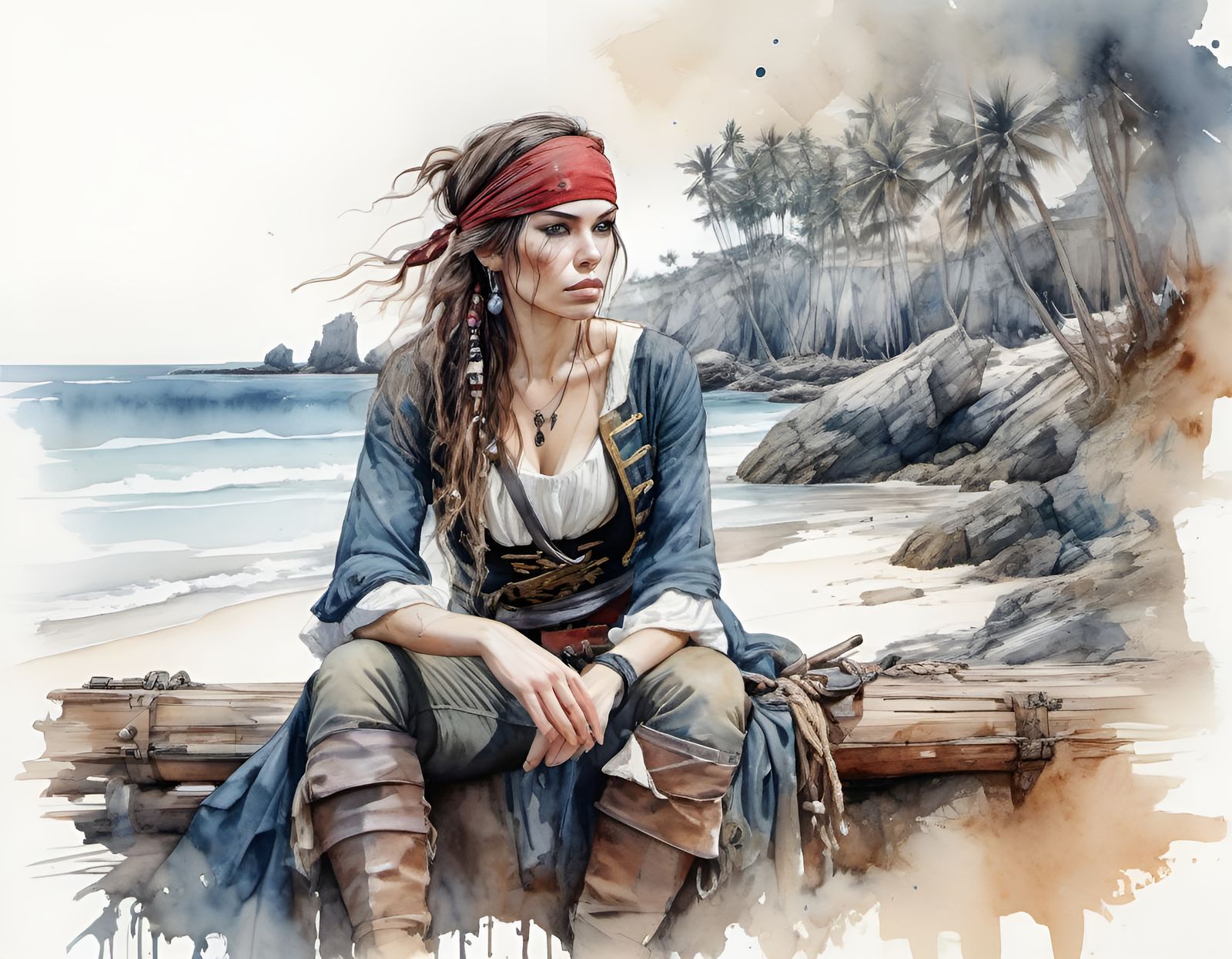 Beach Throne for a Pirate Queen