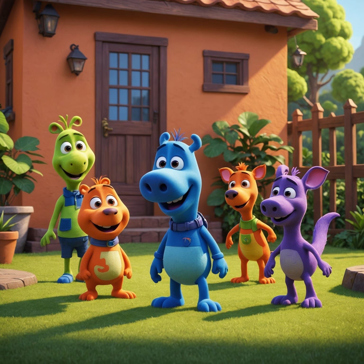 The Backyardigans Reimagined as 3D Digital Art