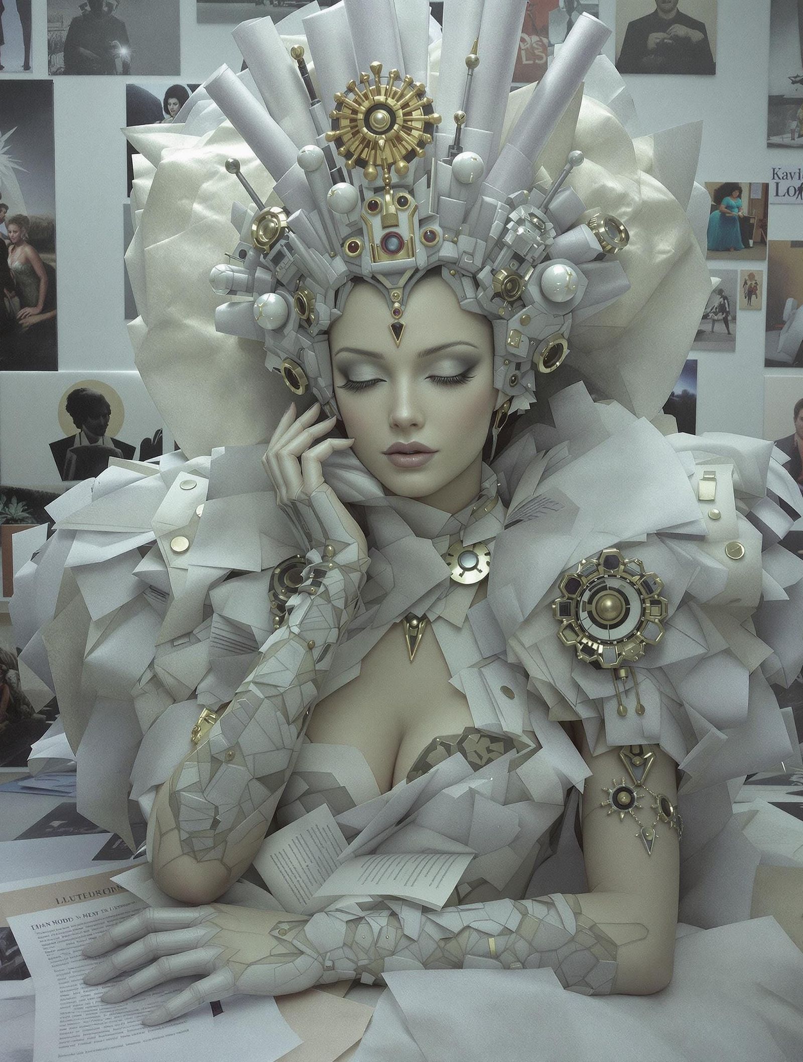 A Crown of Sci-Deco Steam-Fi Words Pillowed in an Octane Sleepweeper's Lies