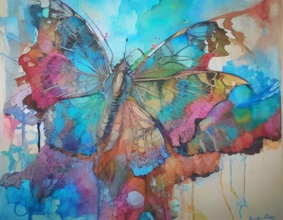 Low-Poly Figure in Neon-lit Digital Art