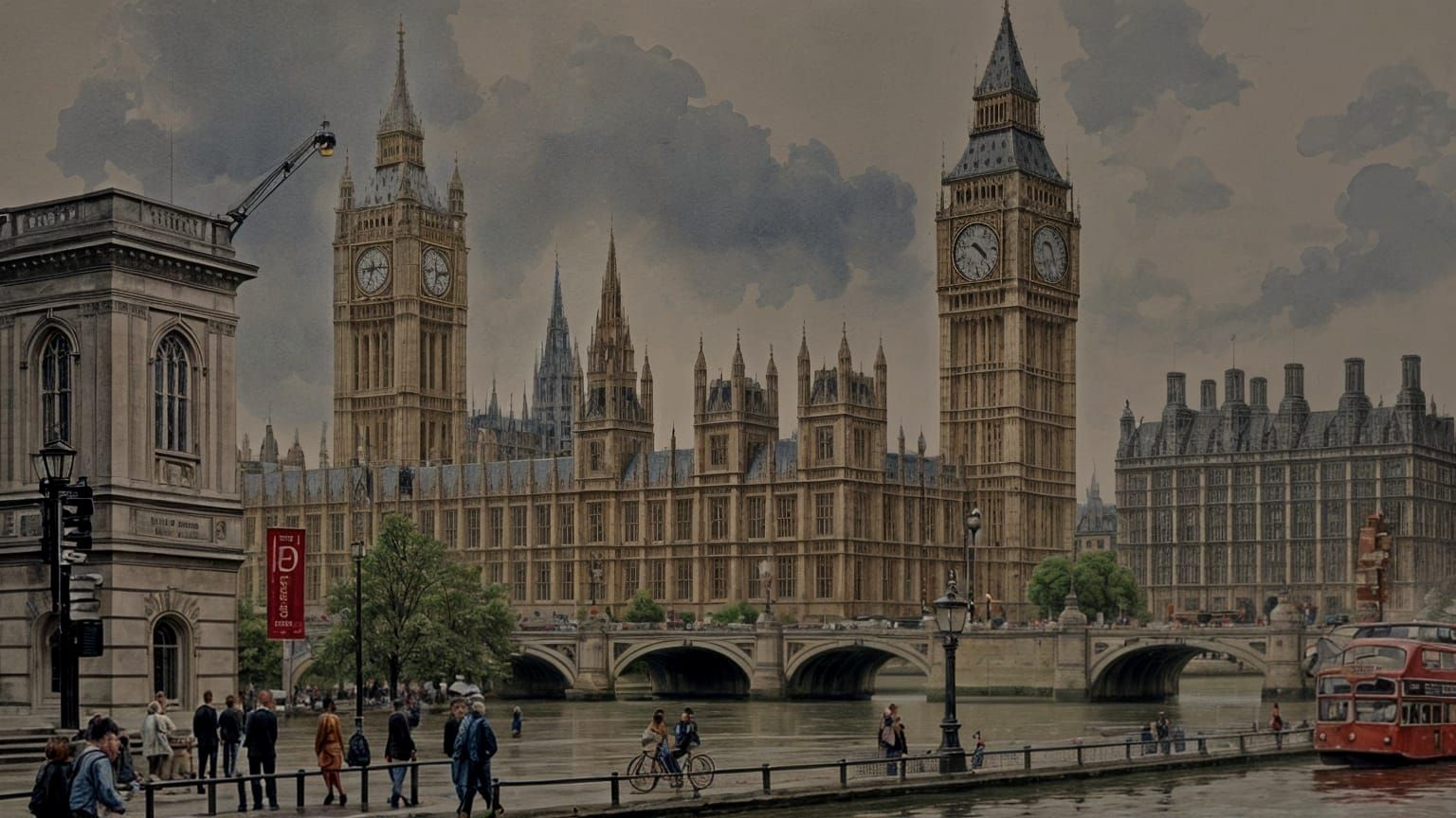 Houses of Parliament: Watercolour Painting by James Gurney