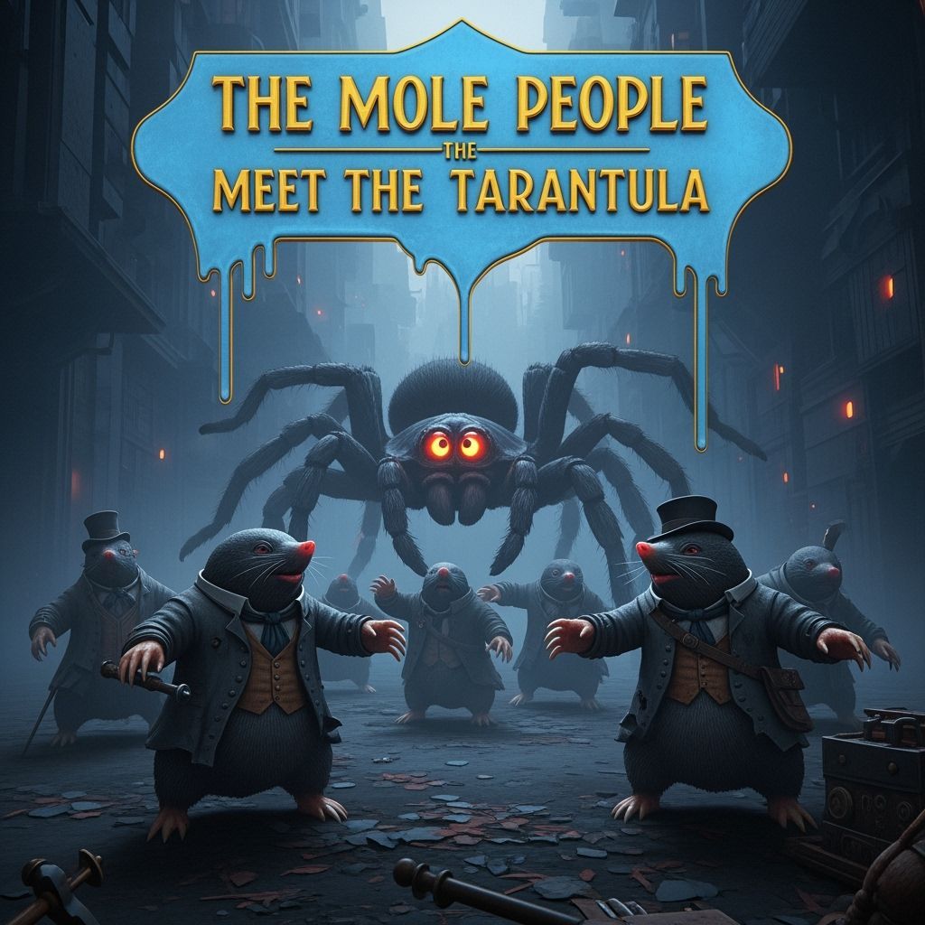 Mole People Meet Tarantula in Sci-Fi Film Noir