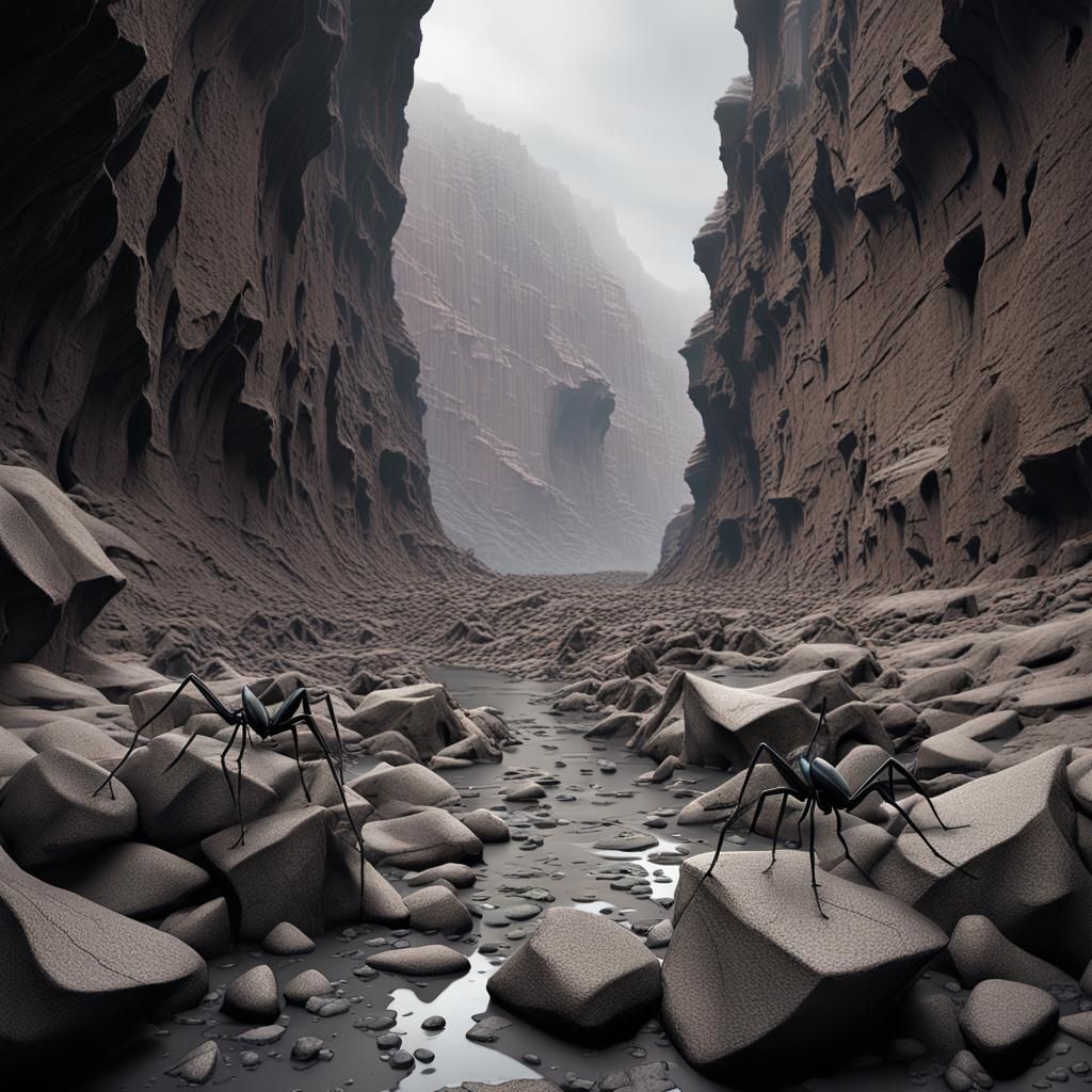 Bizarre Insects in Deep Canyon: Professional Photography