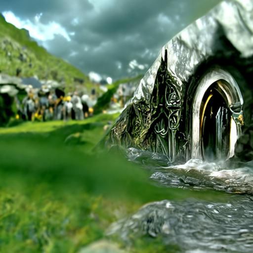 Hyperrealistic Lord of the Rings Shire in 8K