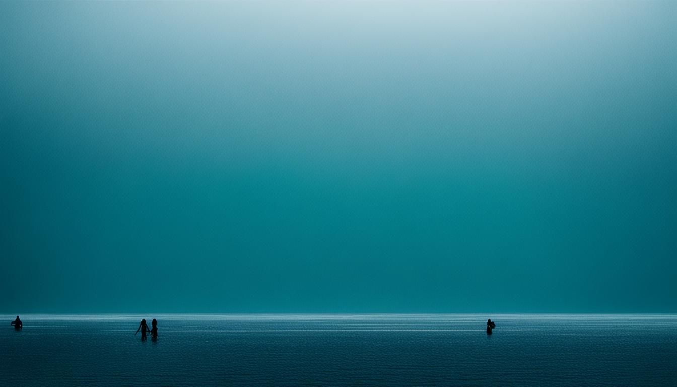 Minimalist Blue Horizon: Sky Meets Sea