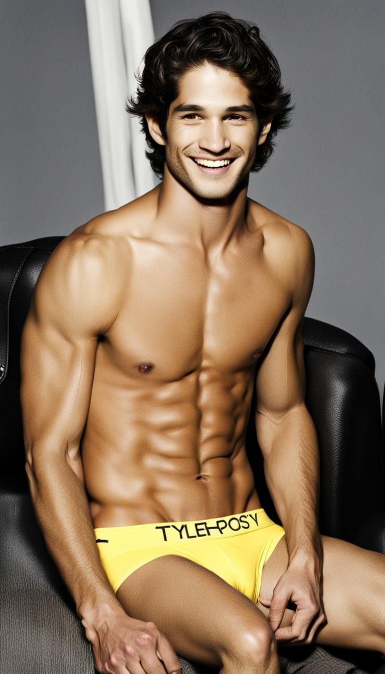 Man in Yellow Briefs AI Image