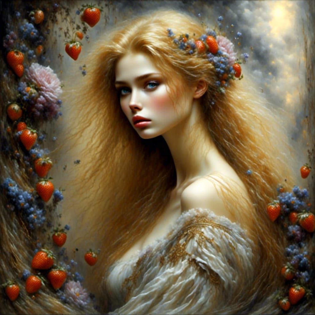 Romantic Impressionist Portrait of Two Women