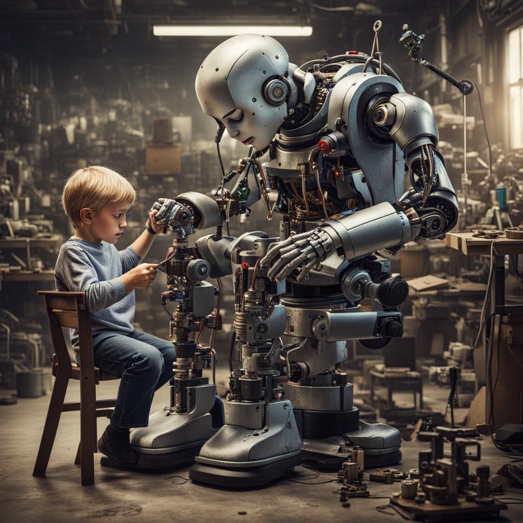 Cyborg Workshop: Repairing a Robot Child Head