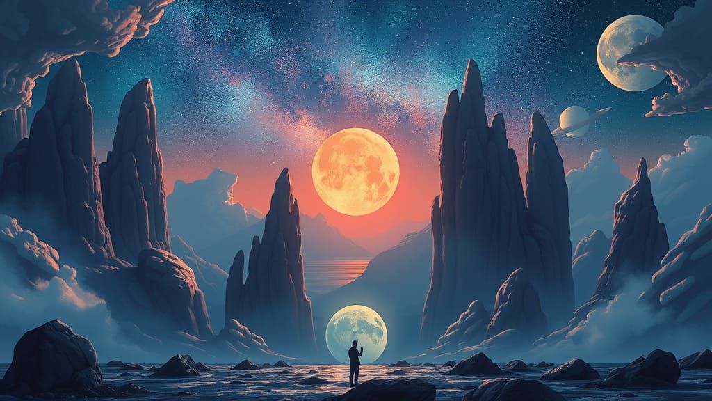 Exploring Wonders of Another World: AI Art