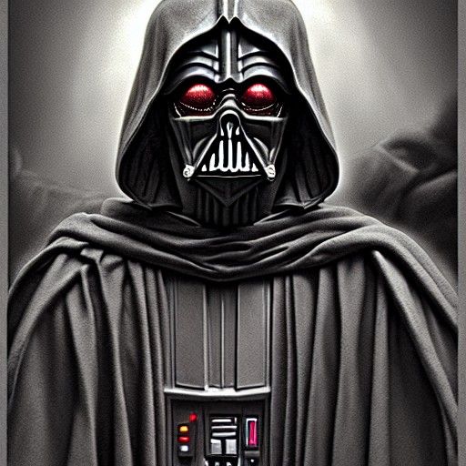 Hyperrealistic Sith Lord Matte Painting