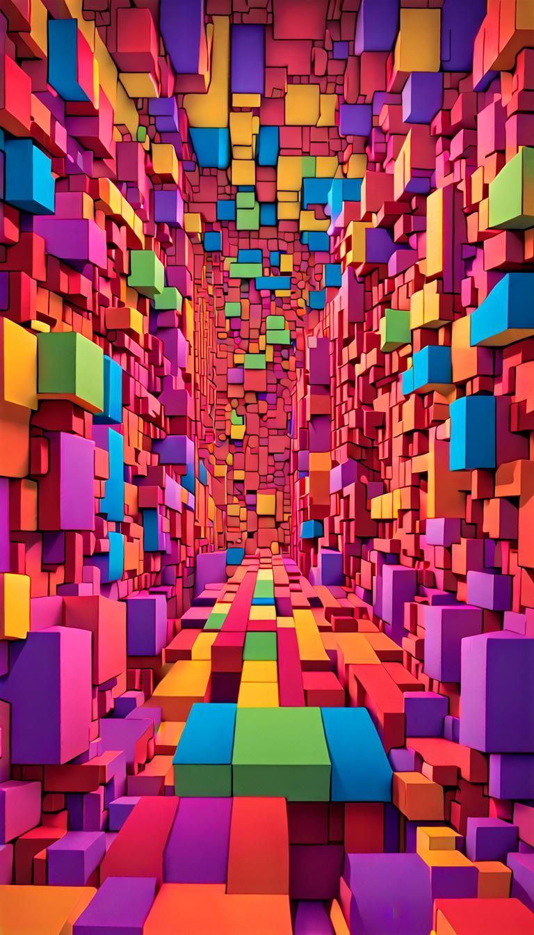 Disturbing 3D Self Perception in Psychedelic Maximalism