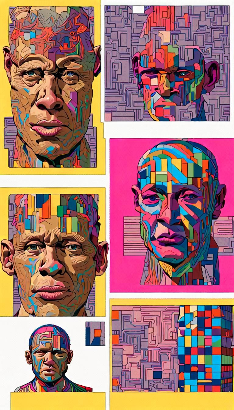 Disturbing Psychedelic 3D Self-Perception with Day-Glo Color...