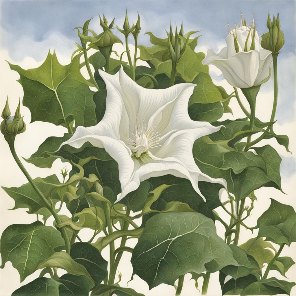 Datura Stramonium: A Portrait of Devil's Trumpet