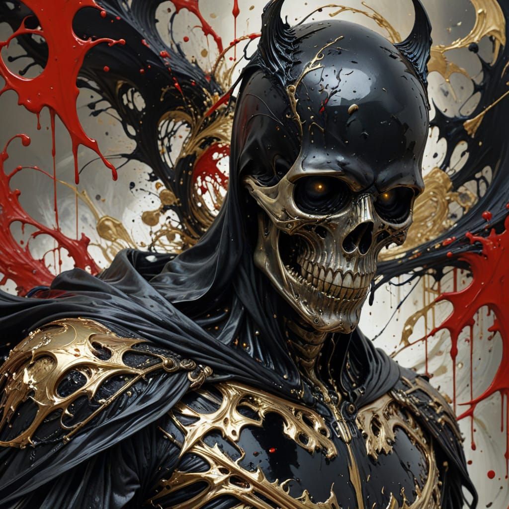 The Grim Reaper's Golden Countenance