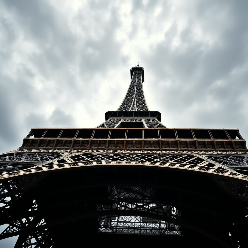Hyperrealistic Eiffel Tower in Cinematic Mood
