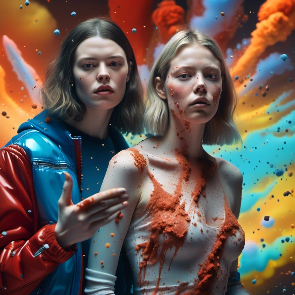 Serene Explosions: Detailed Portraits in a Bizarre Galaxy