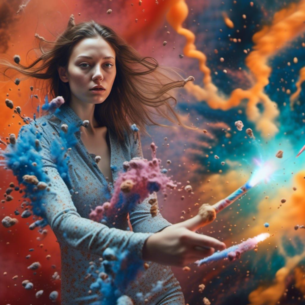 Explosions of Color: Hyperrealistic Bizarre Portraits