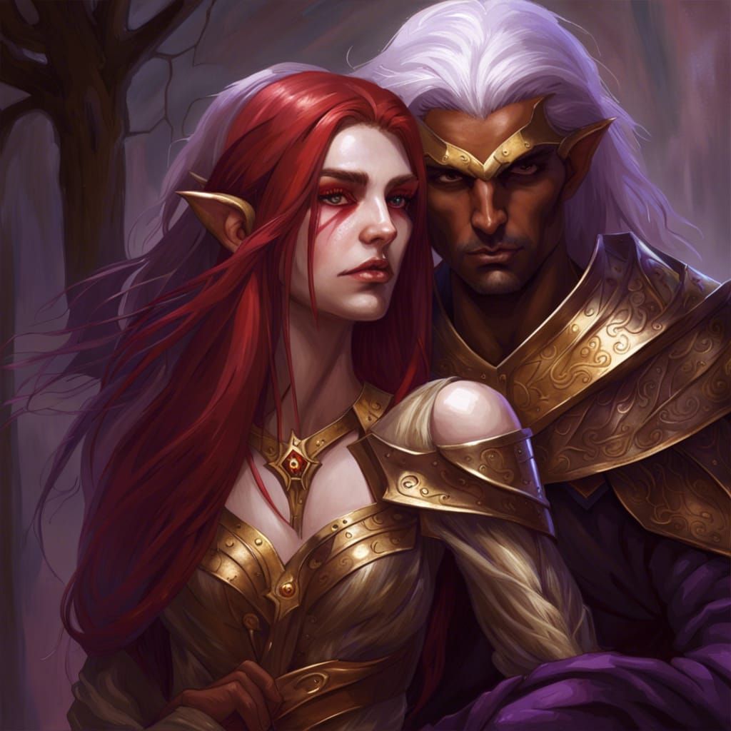 Elven Lovers Dancing in Sinister Romance