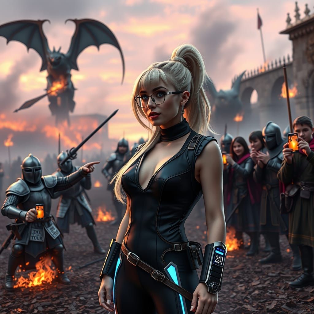 Time Traveler's Tour Guide Amidst Battlefield Mayhem