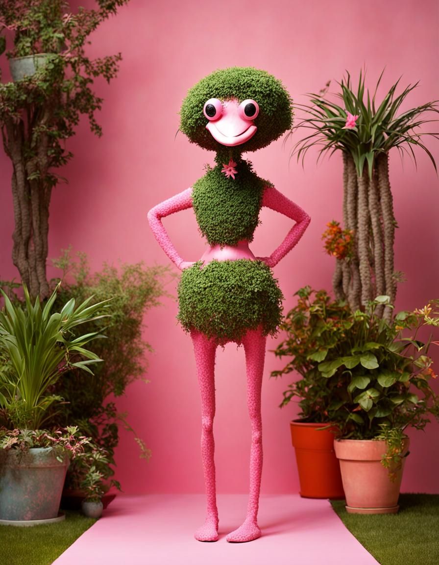 Anthropomorphic Quandong Tree in Hotpants