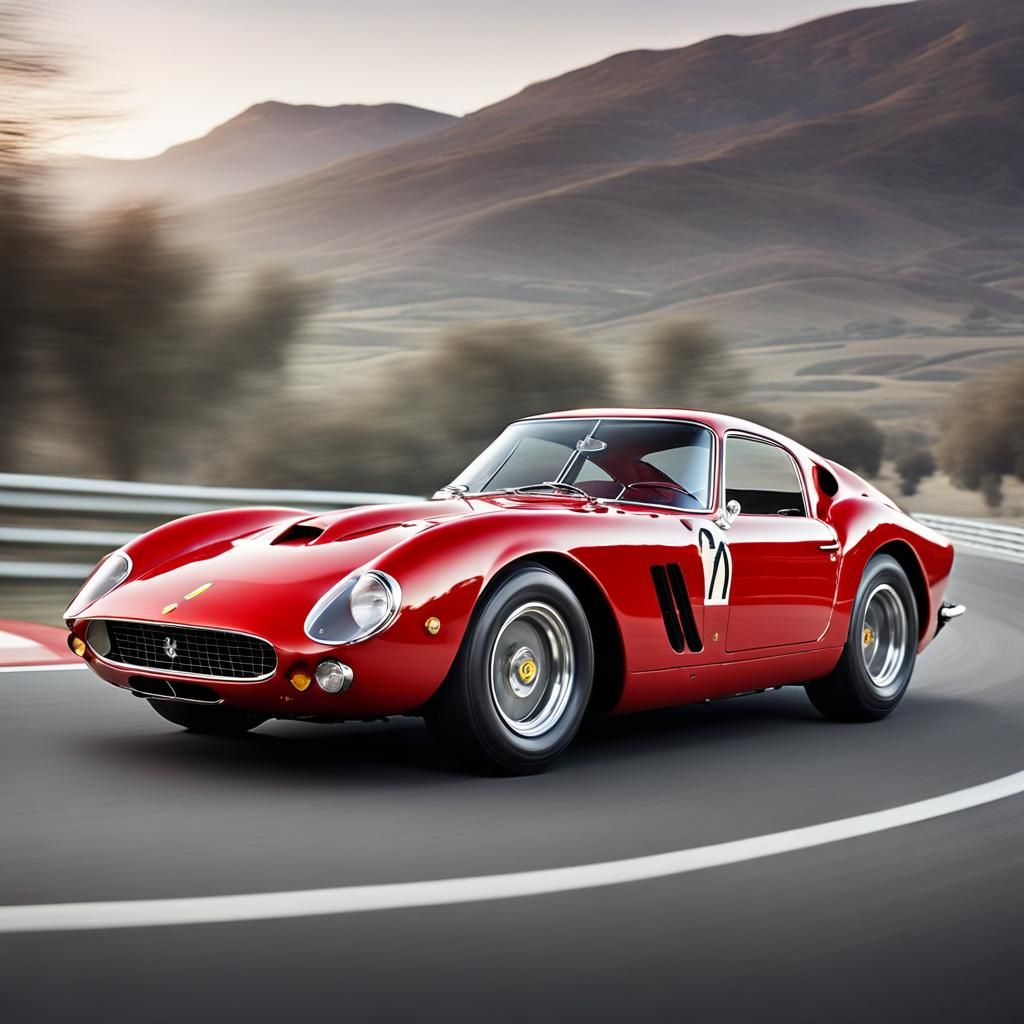 Iconic 1962 Ferrari 250 GTO in Hyperrealistic Detail