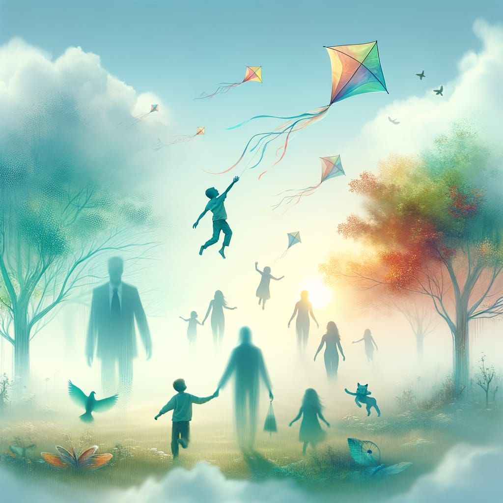 Surreal Dreamscapes of Childhood Wonder in Soft Pastels