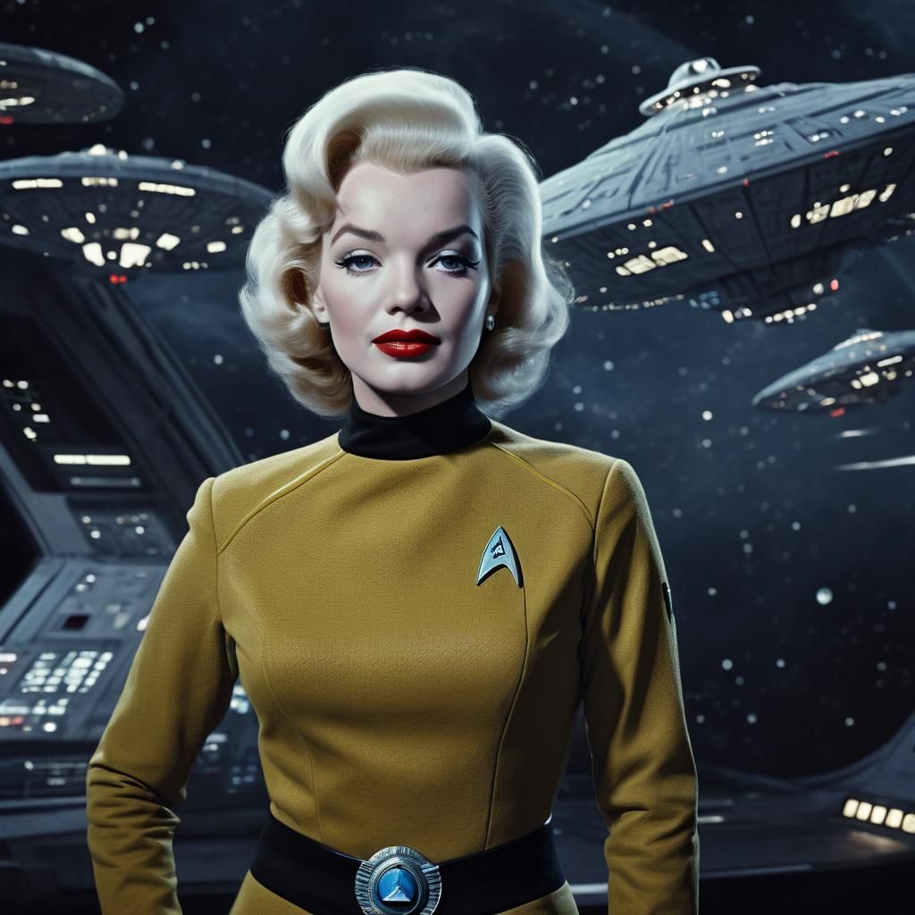 Marilyn Monroe as Starfleet Captain