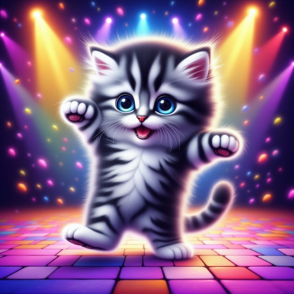 Adorable Kitten Dancing the Macarena