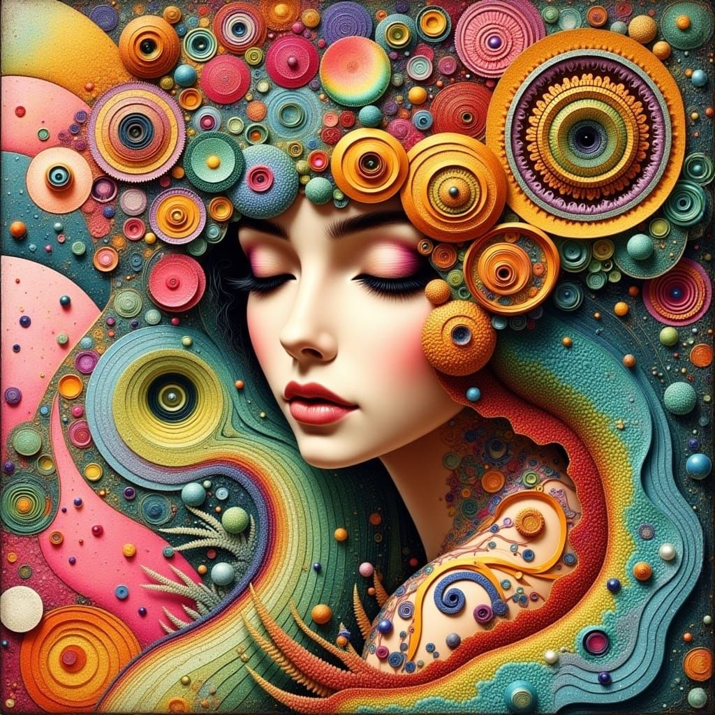 Surrealist Dreamscapes in Psychedelic Style