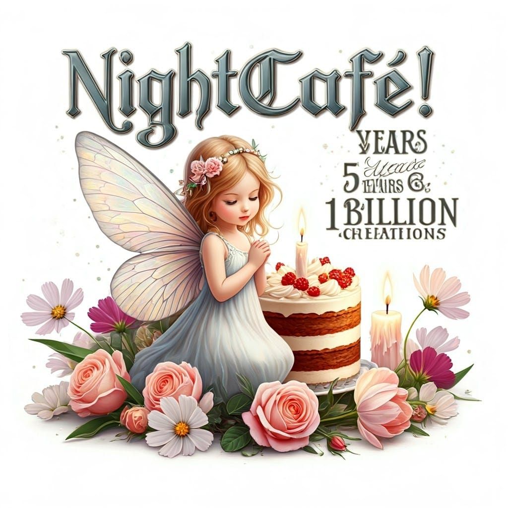 Fairy Celebration Clipart in Fantasy Style