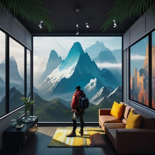 Whimsical Holiday Oasis in a Fantastical Climate Mashup