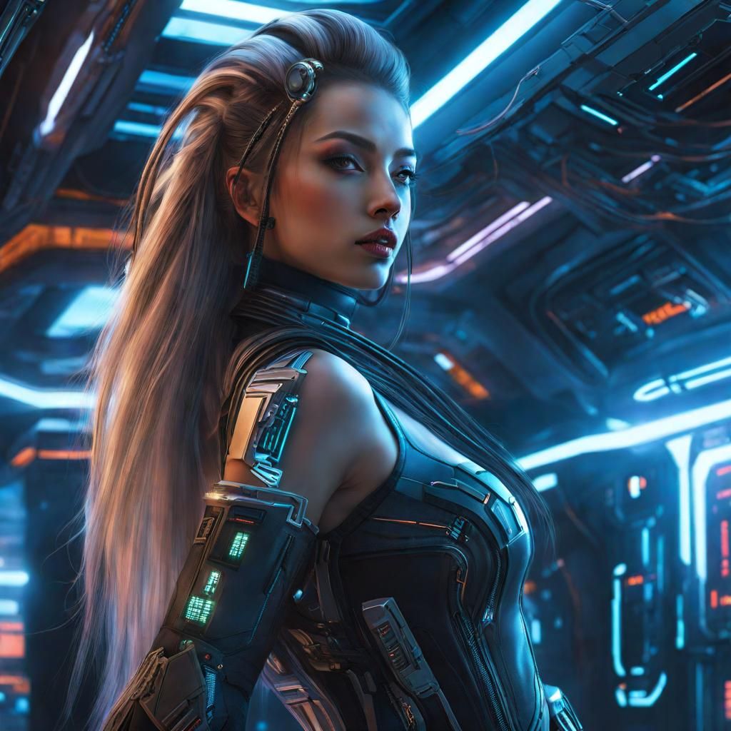 cybernetic girl