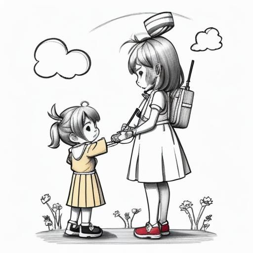 Simple Line Art Sketch in Monochromatic Style